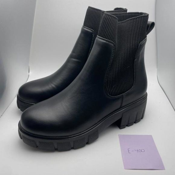 CUSHIONAIRE Women's STRETCH slip on Chelsea boot BLACK 7.5 - Picture 2 of 6